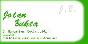 jolan bukta business card